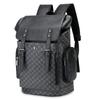 Men's Business Backpack Large Capacity Outdoor Travel Backpack Plaid Storage Bag Computer Bag