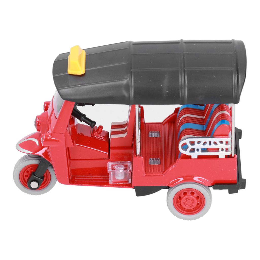 Pull Back Thai Tricycle Simulation Alloy Tuk Tuk Car Model Toy Children Vehicle ToyRed