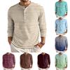 Men's Loose Casual Button Down Collar Long Sleeve Top