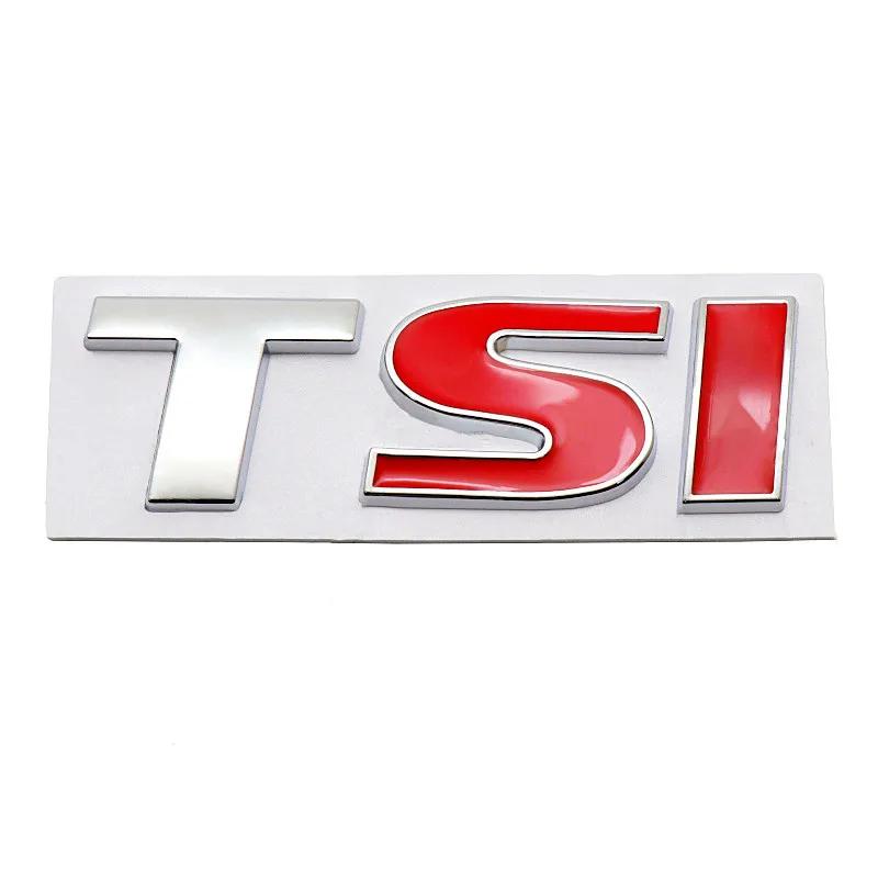 3D металлический логотип TDI TSI, задний багажник, боковое крыло, эмблема автомобиля, значок, наклейки для Golf JETTA PASSAT MK4 MK5 MK6, автомобильные наклейки