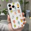 Чехол с мультяшным рисунком астронавта для iPhone 17 16 Pro 15 14 13 Pro Max 11 16e 17e Ударопрочный Прозрачный Мягкий Силиконовый Задний Чехол для Телефона
