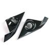 Pair Carbon Fiber Look Door Stereo Speaker Cover Trim For Honda Civic 10Th 16-21