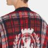 Tommy Hilfiger Plaid V-Neck Single-Breasted Long Sleeve Knit Sweater Men sweater Red MW0MW32293-0QJ