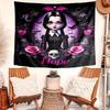 Personalized Wednesday Addams Background Tapestry,Custom Name Birthday Party,Multifunctional Wall Decoration for Home Decor,Various Occasions