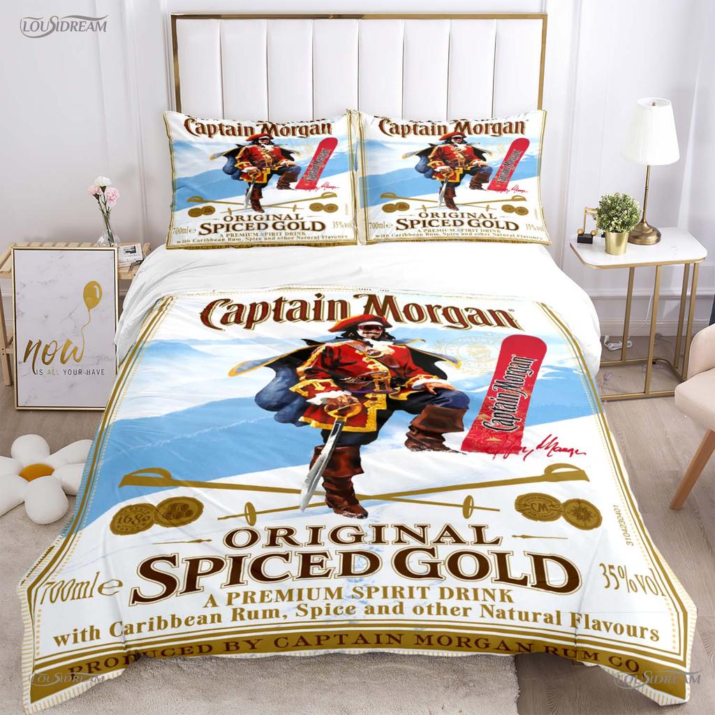Captain morgan Casal Всесезонный пододеяльник Одеяло Постельное белье Мягкий пододеяльник и наволочки Для мальчика Односпальный/Двуспальный/Королевский/Кинг