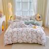 Flower Botanical Duvet Cover Set 3pcs Floral Bedding Set for Kids and Adults Comforter Covers Pillowcases, Washable Home Textil