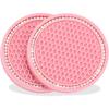 Car Coaster Drink Holder, Bling Crystal Universal Silicone Non-Slip Coaster Pad Round Coaster Car Interior Glitter Car Interior Accessories