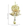 Pack of 2 Christmas Tree Decoration Items Bells for Main Door Wall Tree Hanging Bells Props Decorative Ornaments Xmas Decor for Home Office