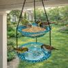 Flower Shaped Bird Bathtub Transparent Hummingbird Feeder Hanging Bird Feeder  Balcony