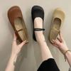 Fairy Shoes Gentle Single Shoes Female Flat Bottom New Autumn with Skirt Evening Wind French Mary Jane Grandma Shoes