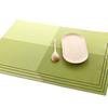 Placemat Wear Resistant Waterproof Non-slip Heat Insulation Rectangular Table Mat Glassware Cup Coaster