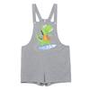 S-XXL Men Cartoon Dinosaur Printed Overalls Pajamas Back Color Blocking Pockets Adjustable Straps Bib Shorts Rompers Sleepwear