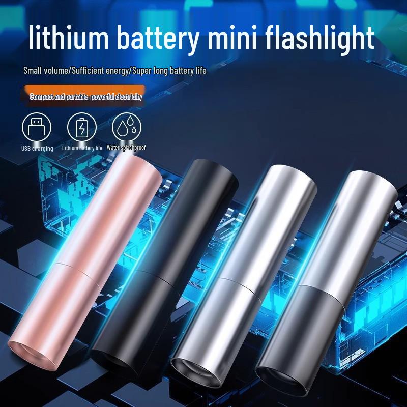 Многофункциональный мини-светодиодный фонарик с USB-зарядкой - Портативный, Водонепроницаемый, Высокоинтенсивный