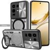 Slide Lens Armor Funda for Infinix Note 50X 5G Case for Infinix Note 50 Pro 4G Plus 5G Case Magnetic Ring Stand Holder Cover