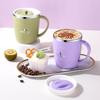 Milk Coffee Cup Stainless Steel Double Wall Thermal Insulated Water Cups and Mugs Metal Coffee Cup Mug