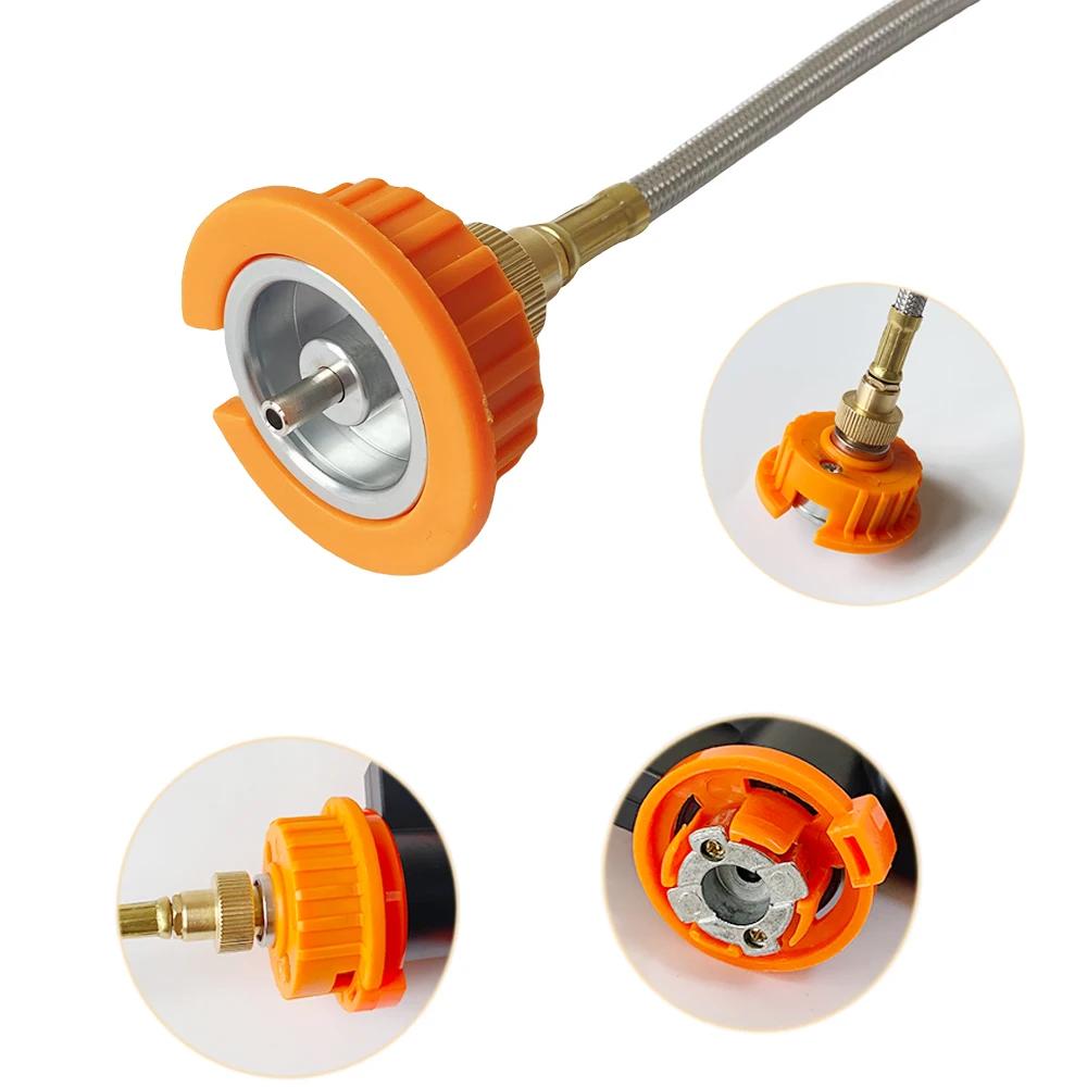 Outdoor Camping Gas Tank Adapter Cassette Interface Threaded Gas Tank Adapter Cassette Adapter Thread to Bayonet Converter