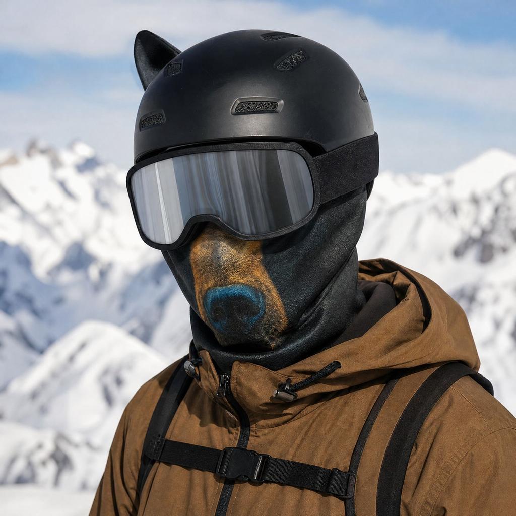 Thermal Fabric Winter Face, Cold Face Cover for Outdoor Activities and Sports