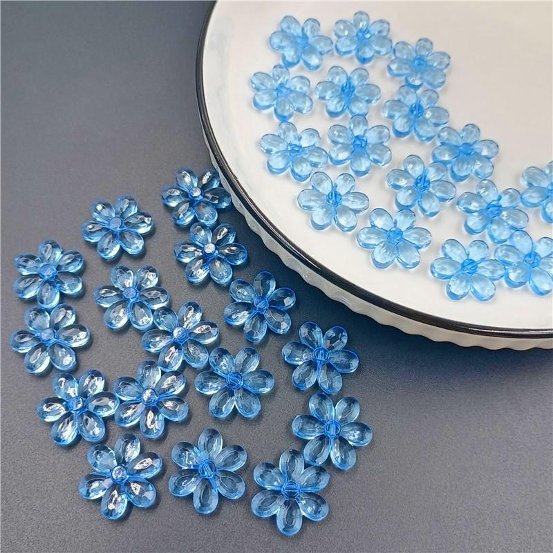 10 шт. 23 мм аксессуары для изготовления ювелирных изделий своими руками акриловые бусины в форме цветка солнца браслет ожерелье новые красочные свободные разделительные бусины ручной работы