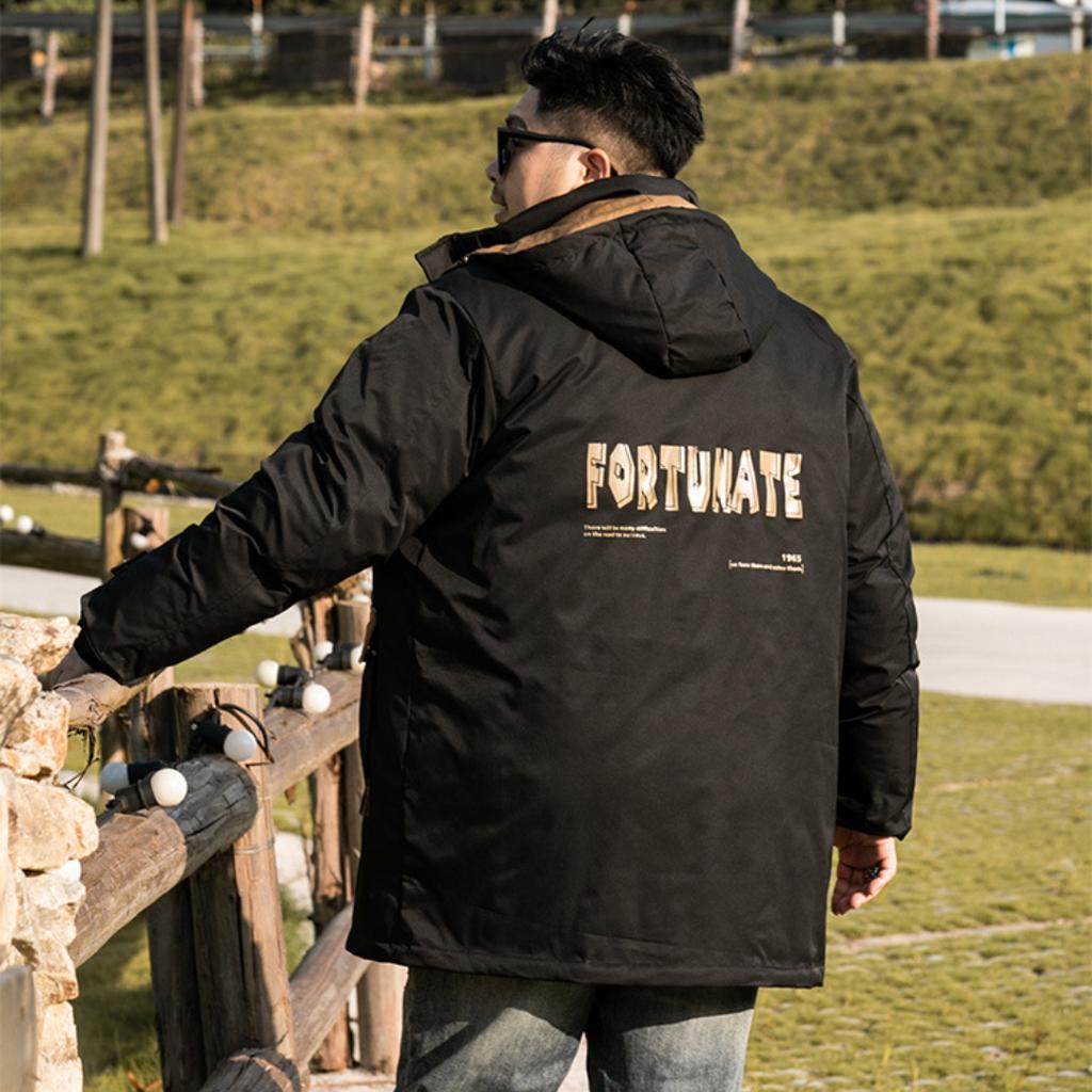 Зимнее свободное хлопковое пальто средней длины размера плюс, мужская повседневная рабочая одежда, непромокаемая съемная куртка с капюшоном для мужчин 4XL-10XL