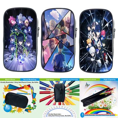 Blue Lock Isagi Yoichi Сумки для хранения Мультфильм Аниме Nagi Seishiro Ручки Сумки для студентов Пенал Кошельки для монет Подарки на день рождения для друзей