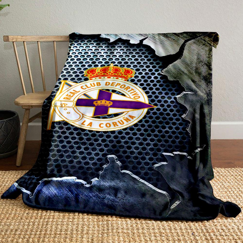 Deportivo La Coruña Emblem Design print blanket soft and cozy perfect for the living room bed sofa or a nap,gift