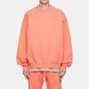 Fear of God Essentials Флисовая толстовка с круглым вырезом и принтом логотипа, унисекс, коралловая, FOG-FW22-259