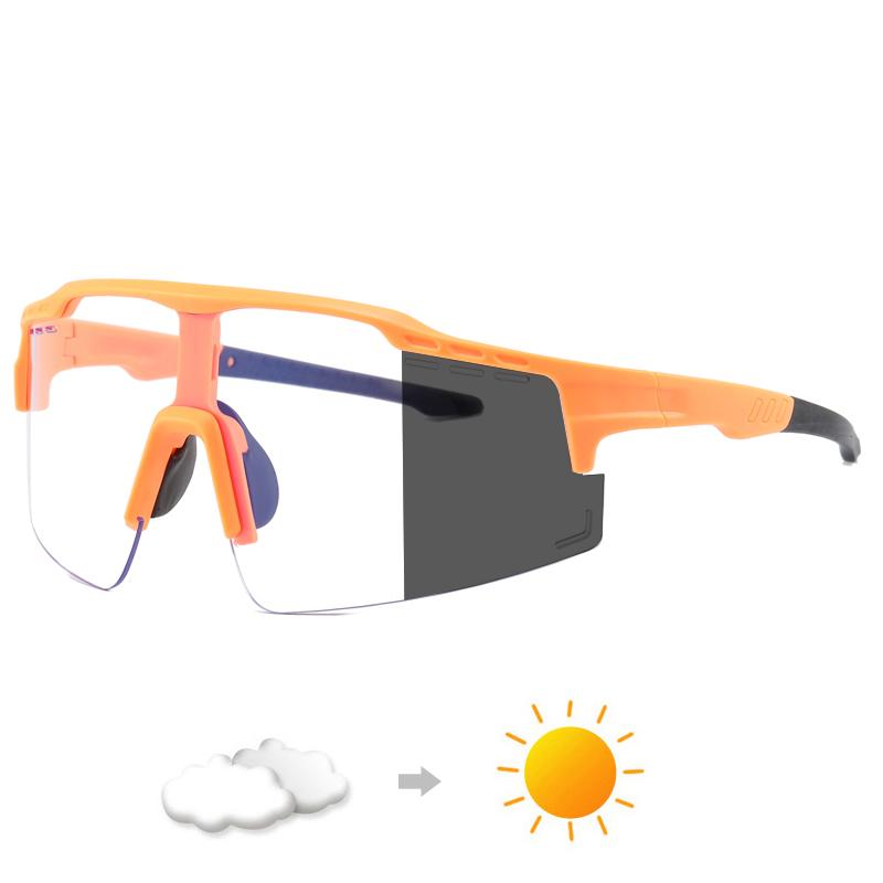 Cycling Color Change Riding Glasses Sunglasses Men Women UV400 Sports Eyewear Fashion Bicycle Goggles Wrap Around Shades