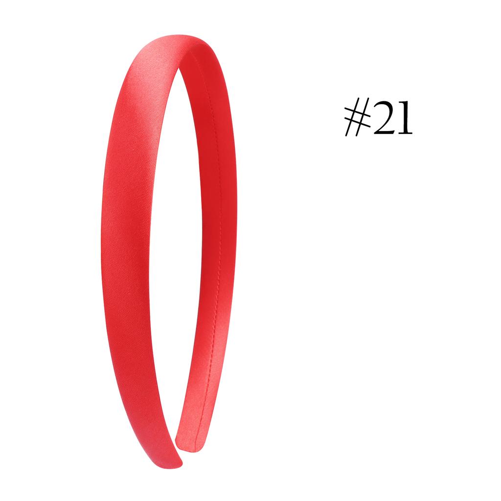 1,5 см Однотонные повязки на голову Сатиновая повязка для рукоделия Сделай сам Повязка для волос Красочные сатиновые повязки на голову для девочек и женщин