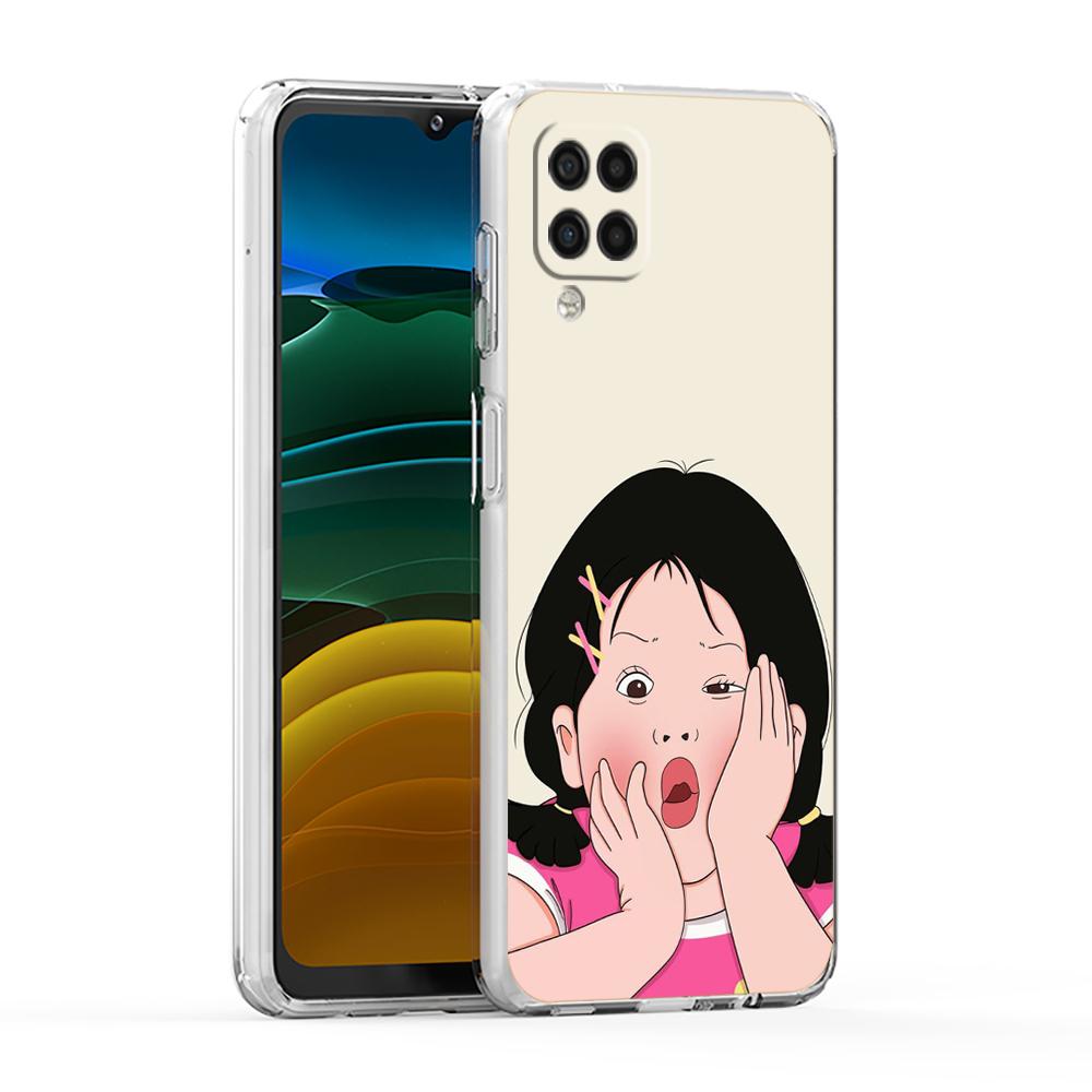 Мультяшный Забавный Парень Девушка Пара Чехол для Телефона Для Samsung A13 A33 A35 A55 A73 A53 A23 A51 A71 A21S A31 A41 A05s A03S A15 A25 5G Обложка