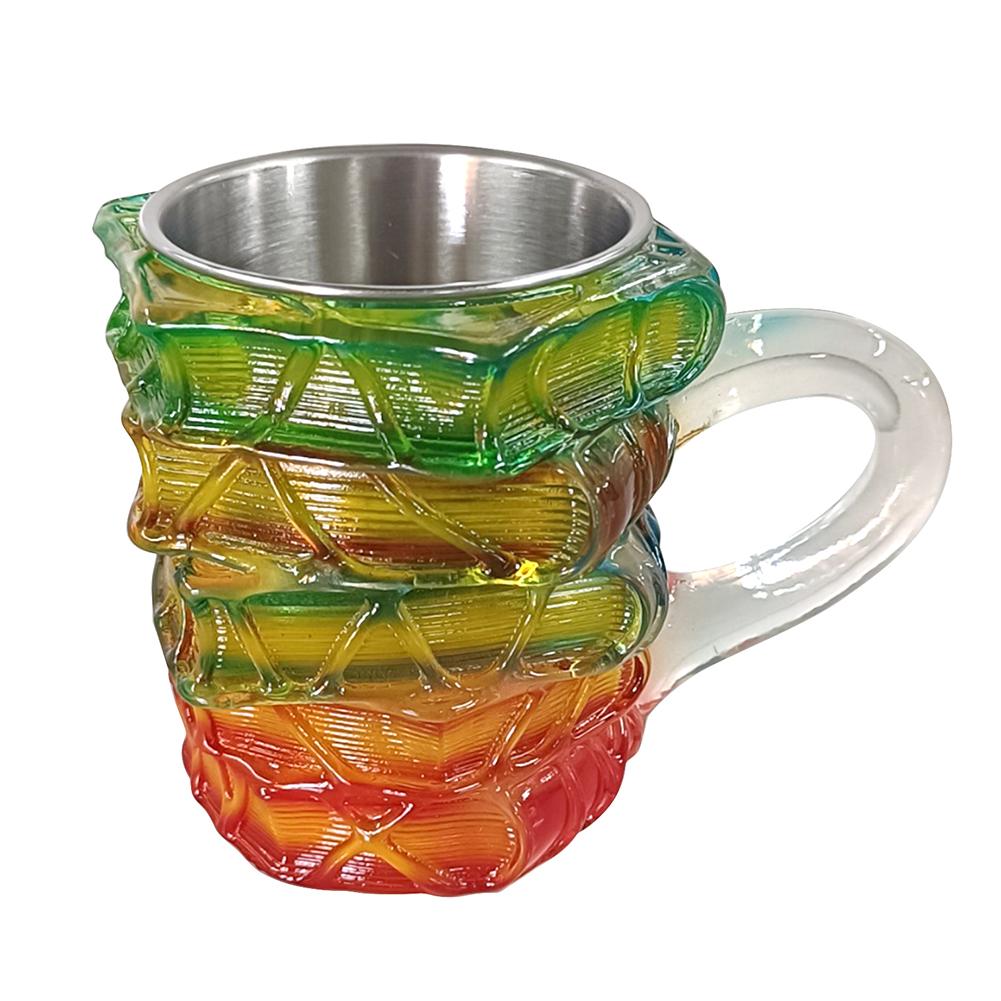 Painted Book Coffee Mug Book Shaped Tea Cup Gifts for Home Office Decoration