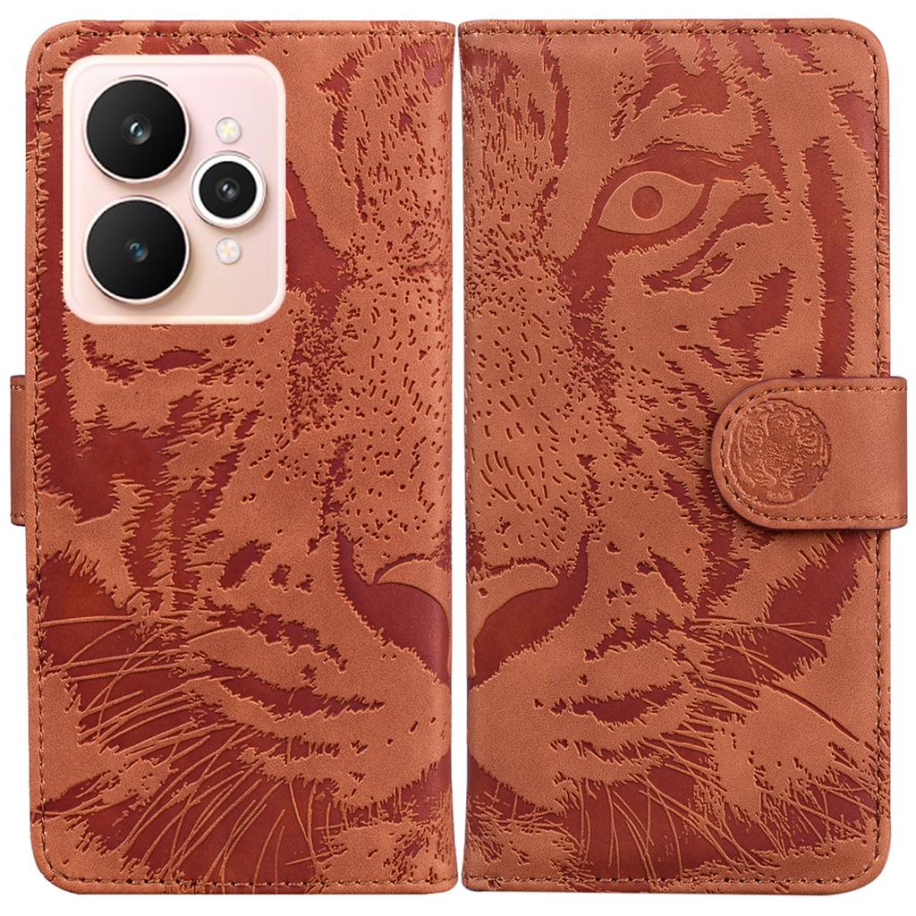 For Realme 15 Pro 5G/15 5G Case Tiger Imprint Leather Wallet Phone Cover
