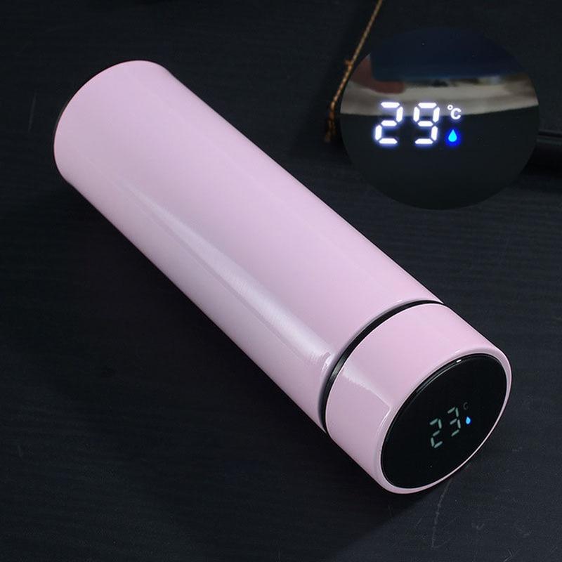 500ML Temperature Display Thermos Bottle Vacuum Flasks Stainless Steel Travel Coffee Mug Tea Mug Thermo Cup