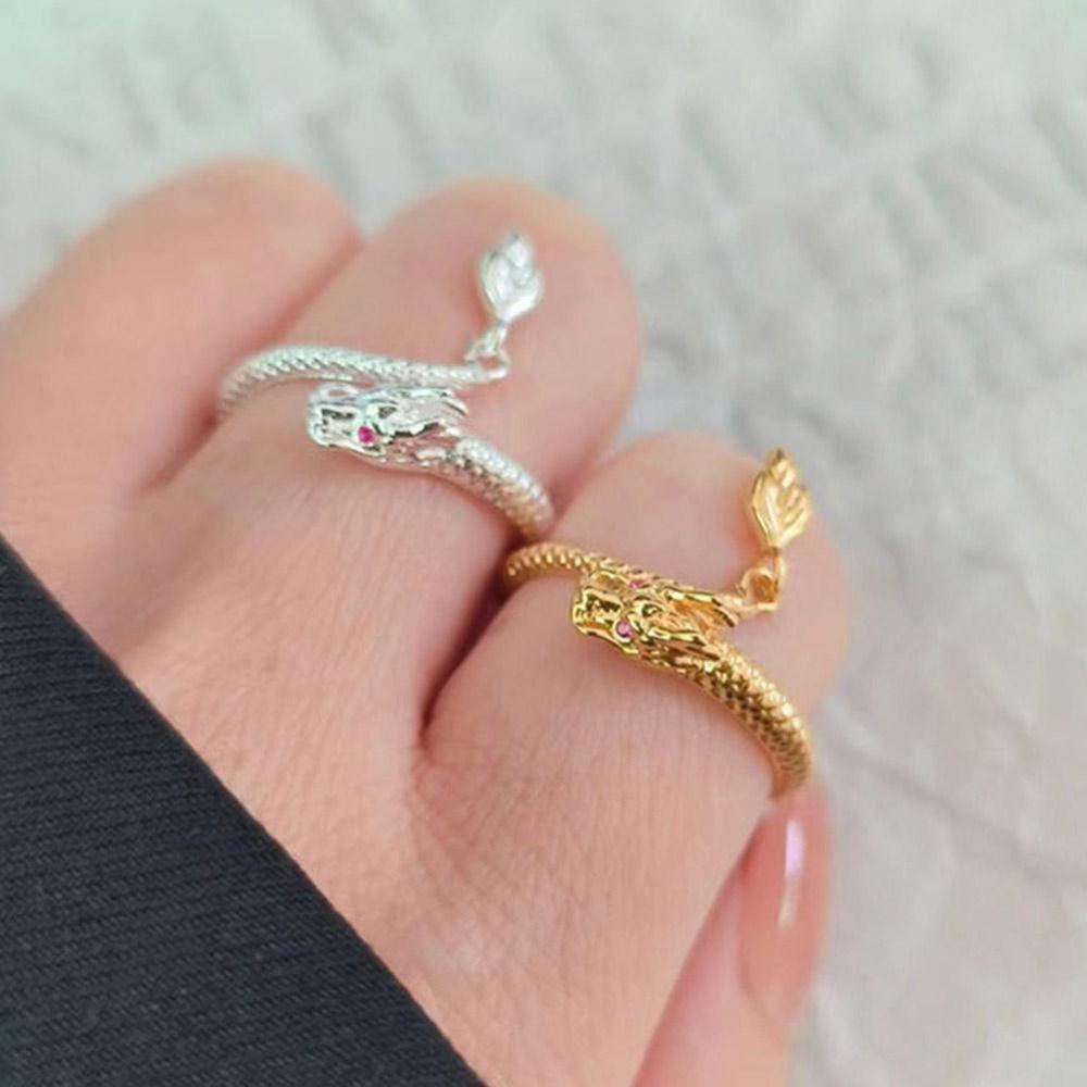 Adjustable Dragon's Tail Qiankun Lucky Ring Bring Good Luck Couple Ring Jewelry Accessories