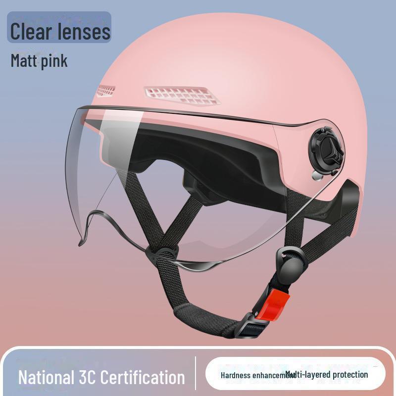 Universal Electric Bike Helmet: 3C Certified, All-Season, Unisex Half Helmet for Motorcycle Safety