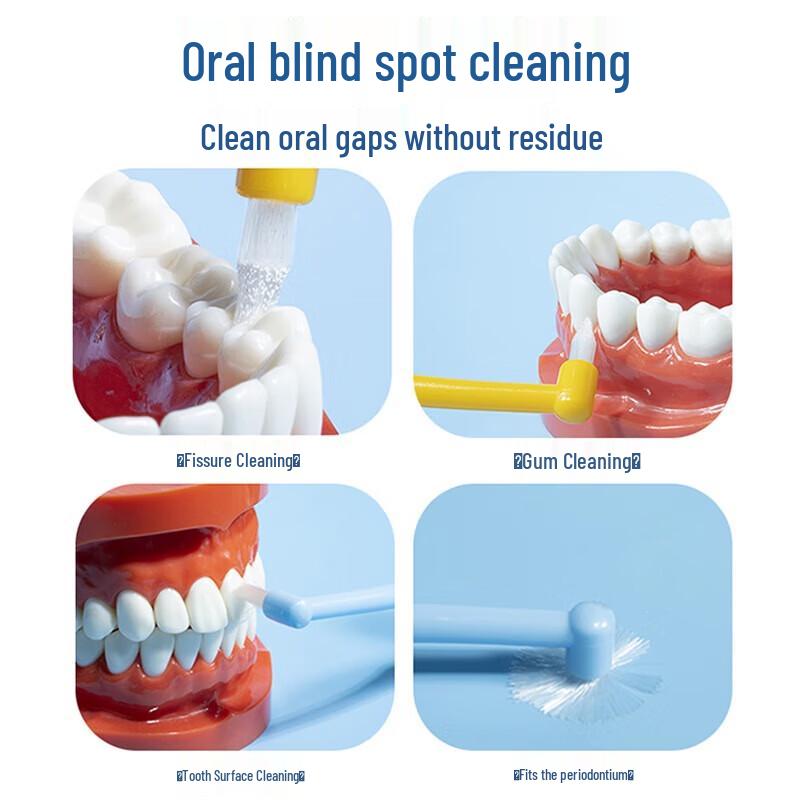 FAWNMUM Зубная щетка с одним пучком (5-Pack)