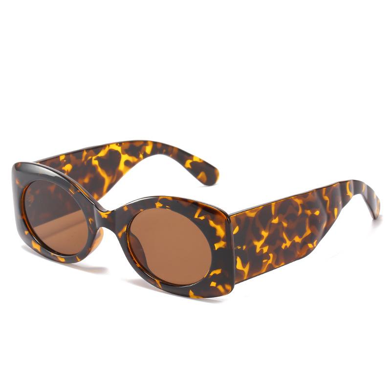 Oval Sunglasses, Trendy Personality Wide-Leg Glasses, Versatile Jelly Sunglasses For Women