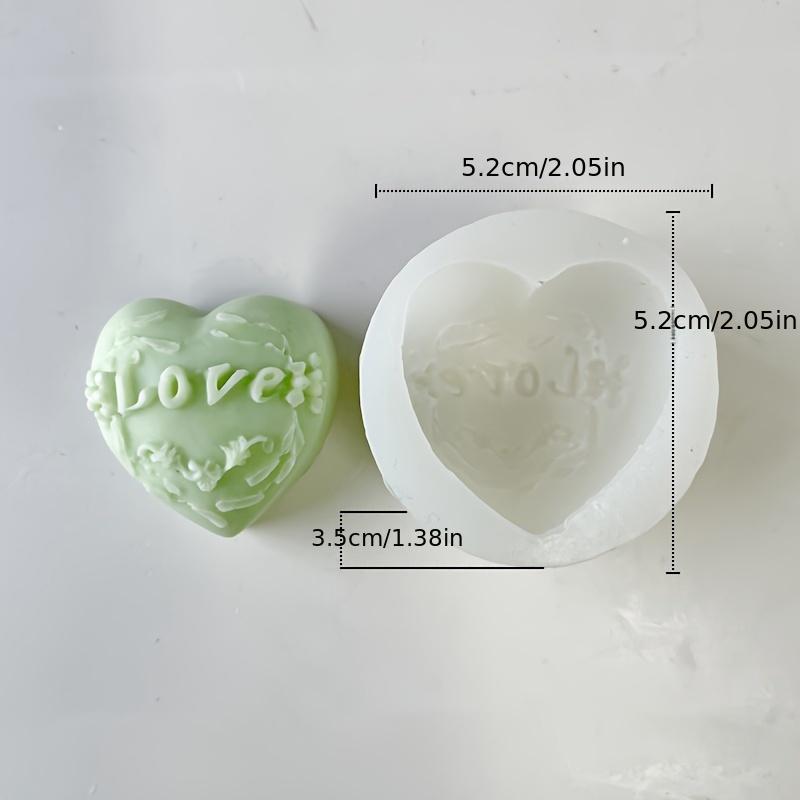 1шт силиконовая форма в форме сердца прозрачная форма для мыла ручной работы форма для свечей ко Дню святого Валентина форма для самостоятельного изготовления