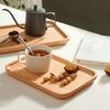 Натуральный дуб, массив дерева, прямоугольная деревянная японская посуда, поднос для фруктов, деревянный поднос для чая, горячий