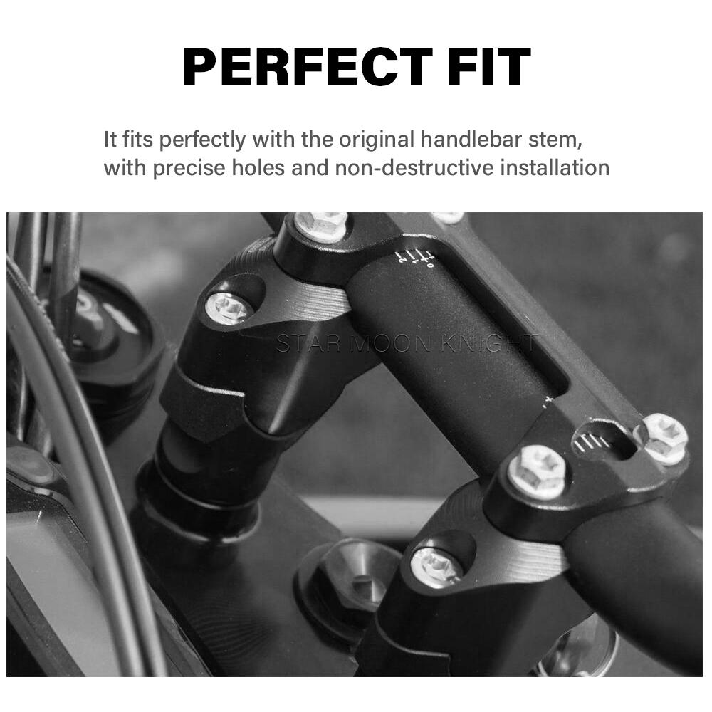 Подставка для руля 28 мм для Husqvarna Norden 901 Norden901 2022 — аксессуары Адаптер для увеличения высоты руля и перемещения назад