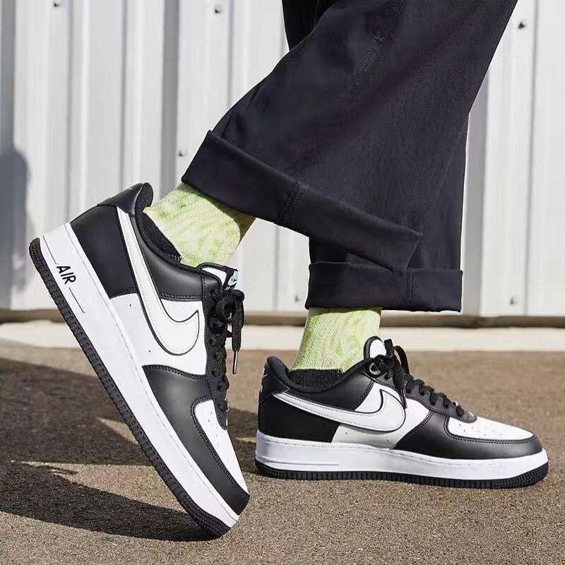 Nike Air Force 1 Low LV8 2 White Swoosh Panda GS Sneakers DV1621-001