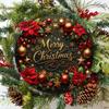 Уютная металлическая табличка «Рождественский венок» — 8-дюймовый круглый праздничный декор для дома, идеально подходящий для праздничных торжеств