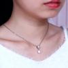 Trend Freshwater Natural Pearl Necklace Pendant For Women,Real 925 Sterling Silver Pearl Pendant Necklace Wife Engagement Gift