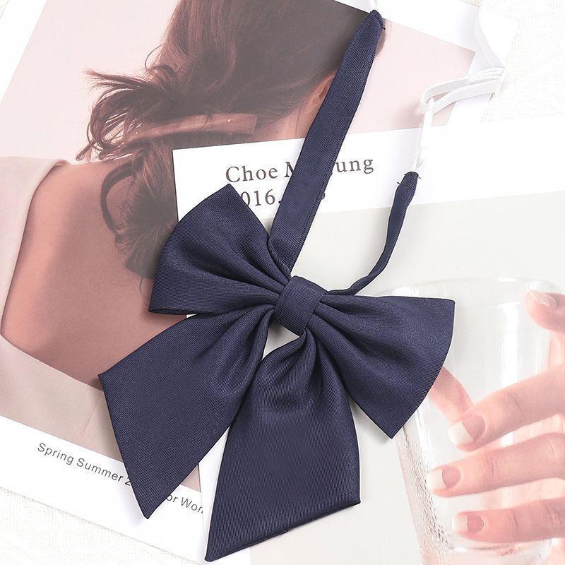 Темно-синяя школьная лента для JK-униформы из полиэстера для повседневной носки