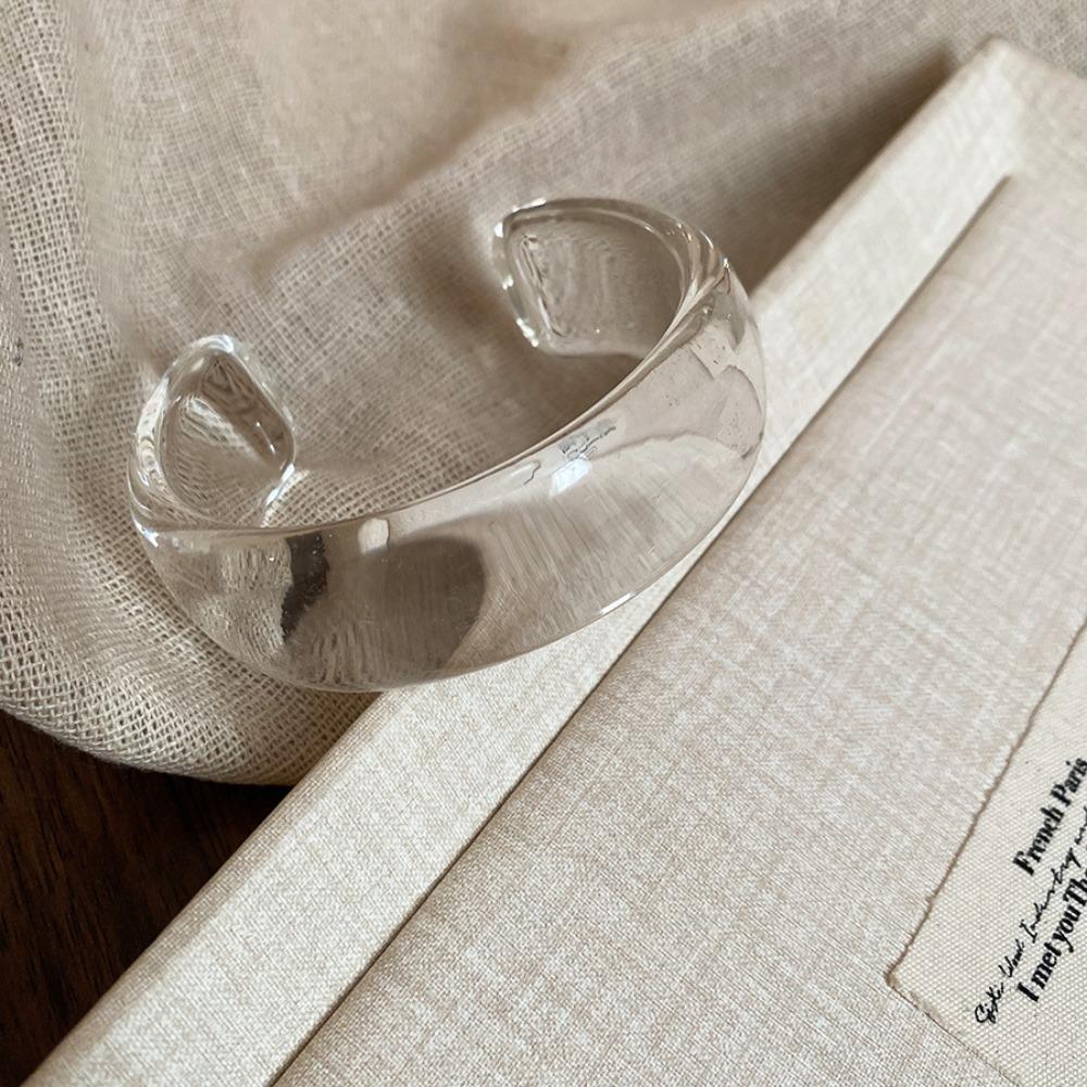 Европейский американский стиль браслет из смолы нерегулярный преувеличенный браслет C-образной формы браслеты-манжеты для девочек