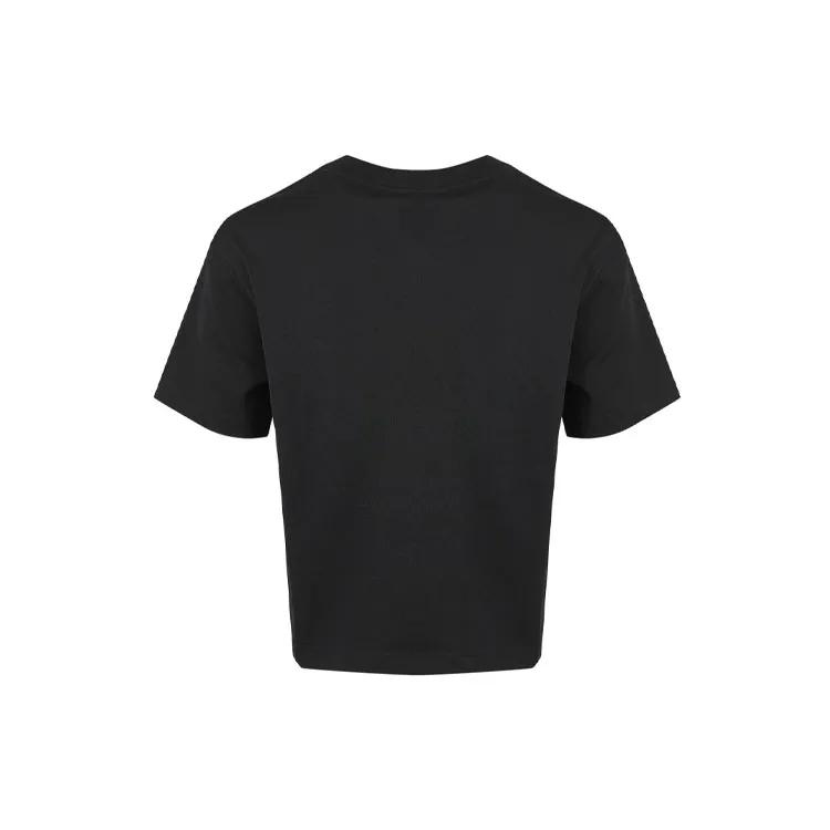 Nike Укороченные топы женские черные с круглым вырезом умеренные (унисекс) Укороченные топы CZ8912 010
