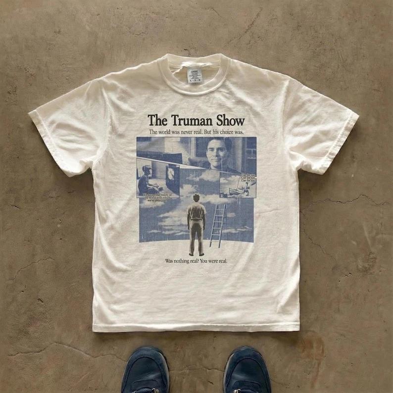 The Truman Show Tshirt Movie Poster Graphic Tee All Size S5XL
