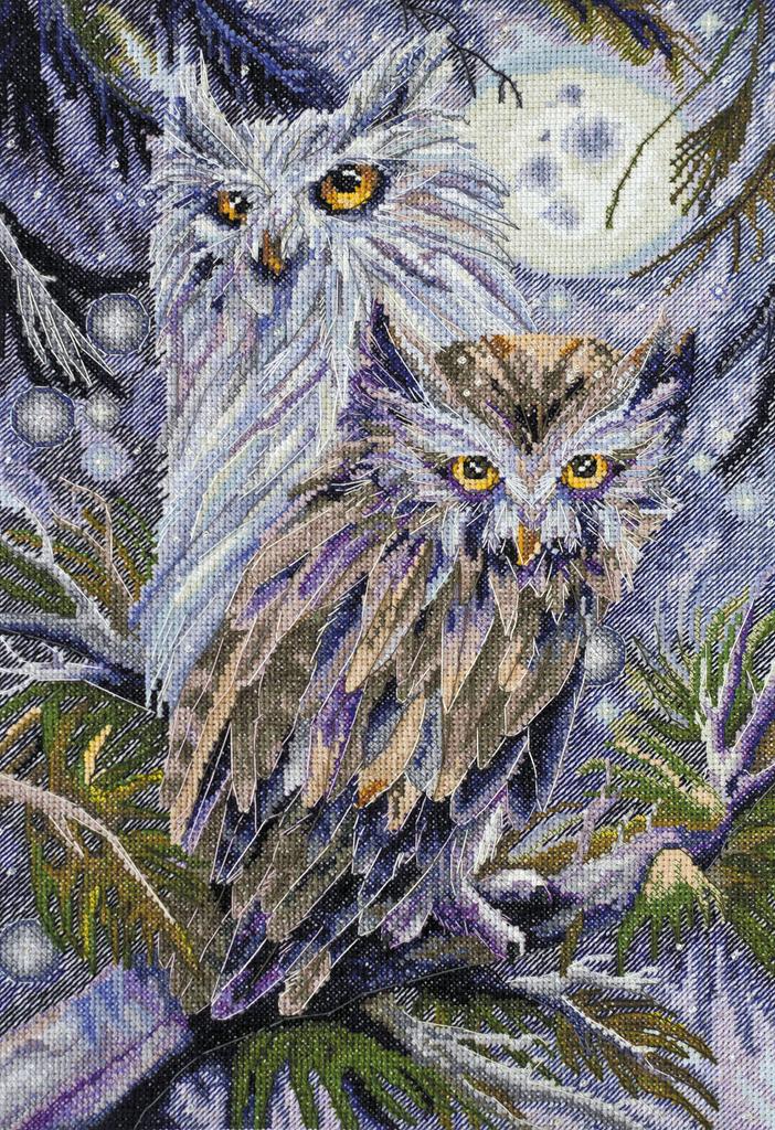 Cross Stitch Kit Abris Art Owls