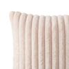 Imitation Rabbit Fur Pillowcase, Soft Plush Vertical Strip Design Throw Pillow Case, Decorative Cushion Cover for Sofa Bed Chair