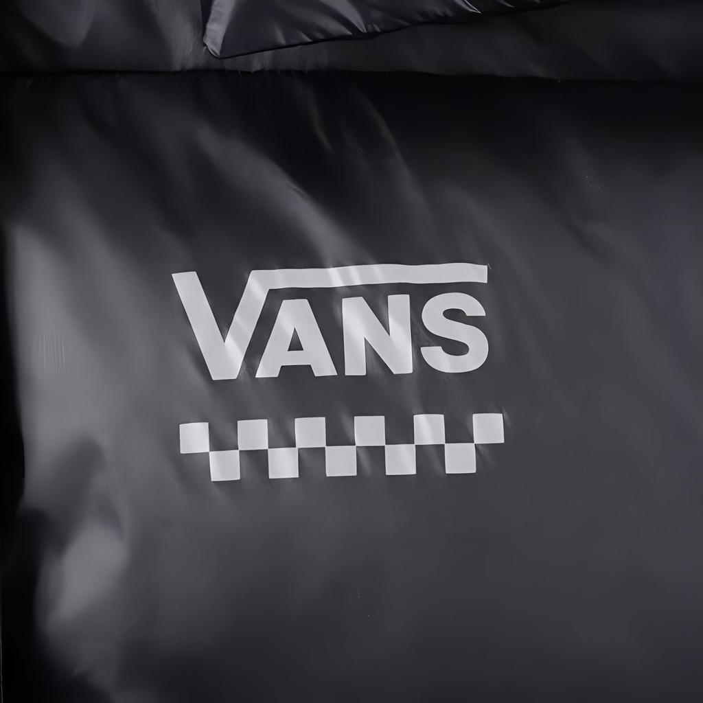 Vans Big Hood Long Comfortable Fashion Down Jacket Women Outerwear Black VN000R43BLK