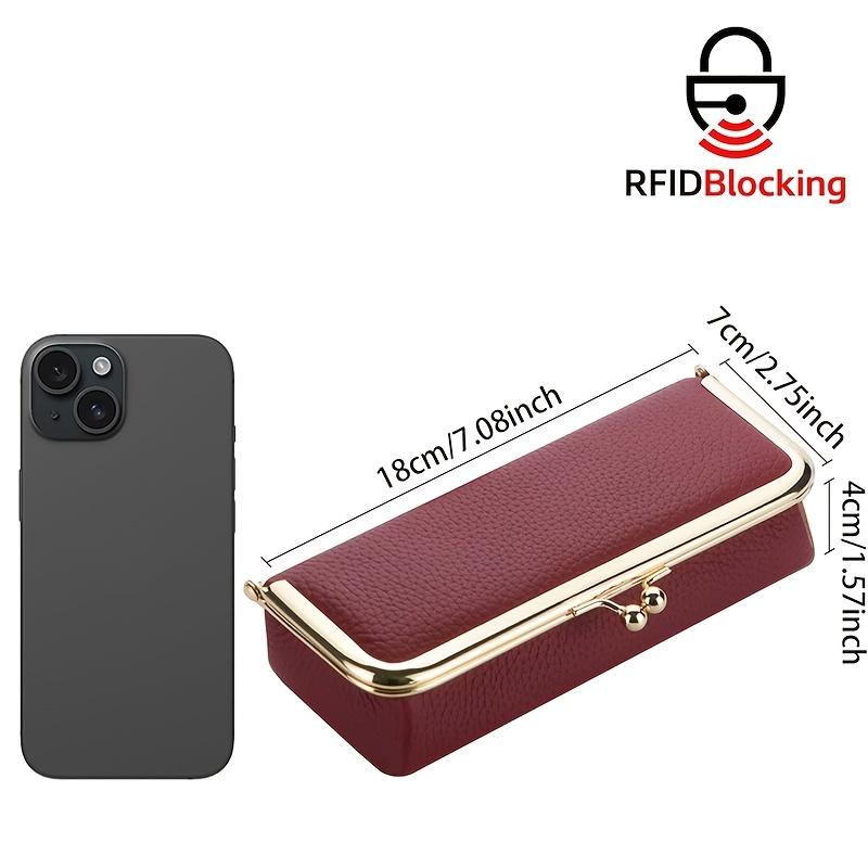 Унисекс Шкатулка для украшений Модный чехол для очков - Блокировка RFID, Дорожная сумка-чехол для украшений Брелок-органайзер Модная пеналь с замком-поцелуем, Кошелек